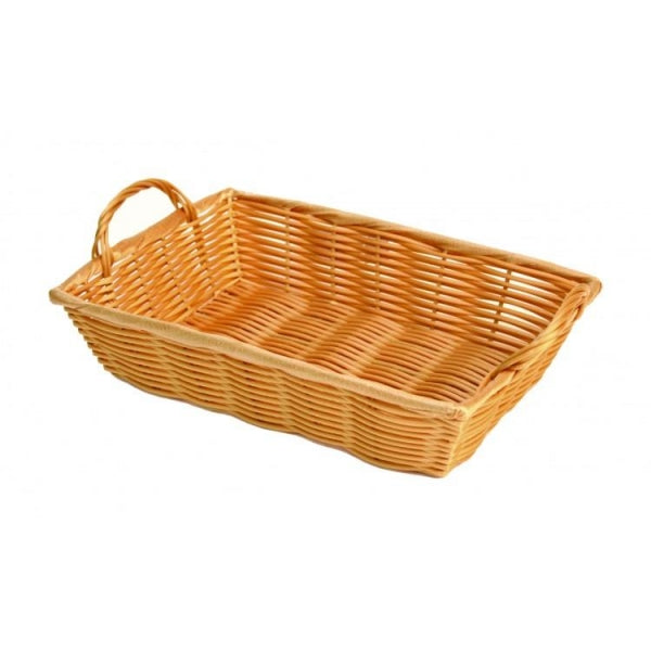 Plastic Woven Basket with Handles - Kitchway.com