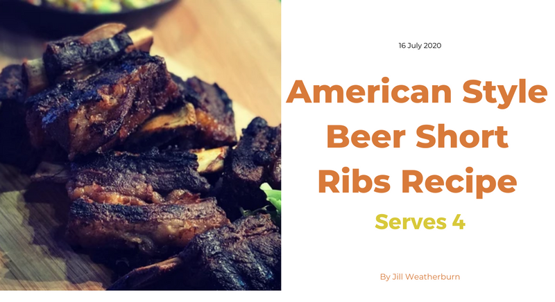 American Style Beer Short Ribs Recipe - Serves 4 People