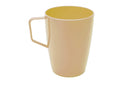 Durable Polycarbonate Beaker with Handle -  Honey Beige - 280ml (10oz)