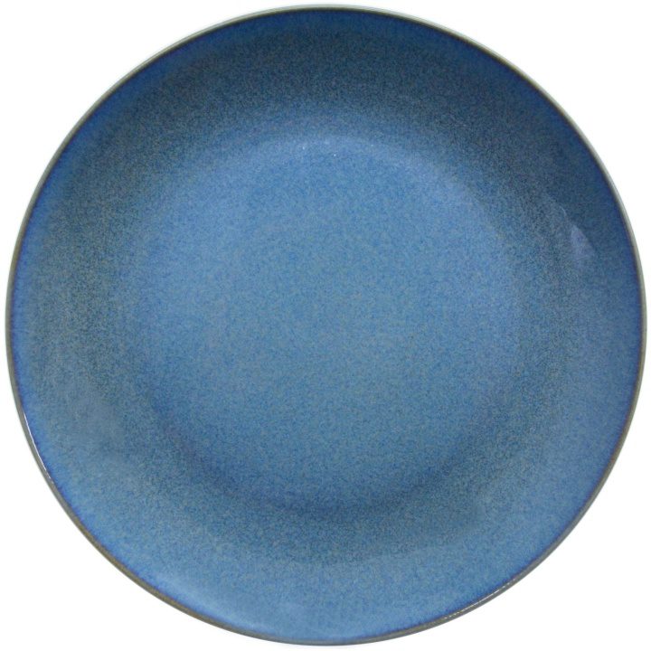 Java Decorated Coupe Plate Horizon Blue 21cm - Pack of 6
