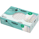 Bolsius White Tapered Dinner Candles 240 x 23mm (Pack of 100)