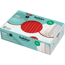 Bolsius Red Tapered Dinner Candles 240 x 23mm (Pack of 100)