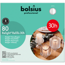 Bolsius Relight 30 Hour White Candle Refills (Pack of 80)