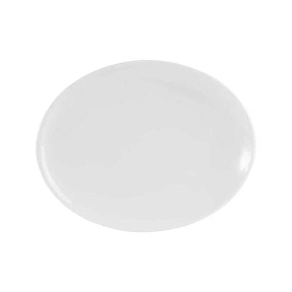 Elevate Fine China Oval Plate 31cm x 24cm / 12 ¼” x 9 ½” - Pack of 6