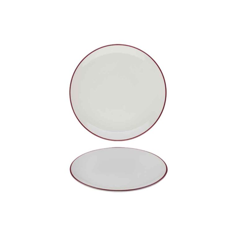Modest Maroon Coupe Plate 17cm / 6 ¼" - Pack of 12