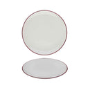 Modest Maroon Coupe Plate 25cm / 9 ¾" - Pack of 12