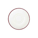 Modest Maroon Double Well Saucer 16cm / 6 ¼" - Pack of 12