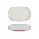 Modest Maroon Oval Platter 28 x 18cm / 11" x 7" - Pack of 6