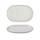 Modest Maroon Oval Platter 33 x 21cm / 13" x 8 ¼" - Pack of 6