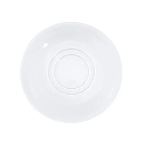 Porzellan-Untertasse, 15 cm, Doppelmulde, 6 Stück