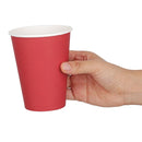 Fiesta Recyclable Single Wall Takeaway Coffee Cups Red 340ml / 12oz (Pack of 1000)