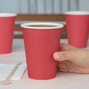 Fiesta Recyclable Single Wall Takeaway Coffee Cups Red 340ml / 12oz (Pack of 1000)