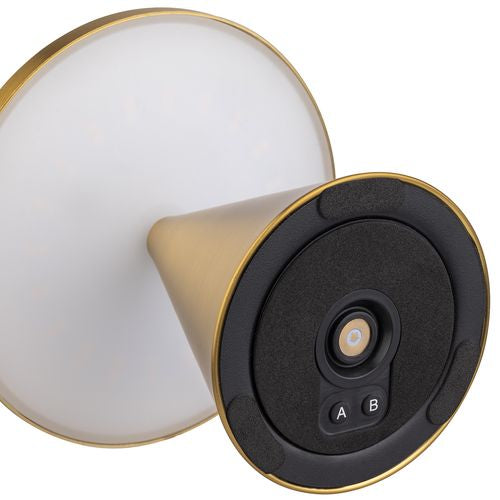 Mini Gold Table Lamp Cone Shaped 13cm x 11.5cm / 5″ x 4 ½″  (H)