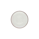 Modest Brown Double Well Saucer 16cm / 6 ¼" - Pack of 12