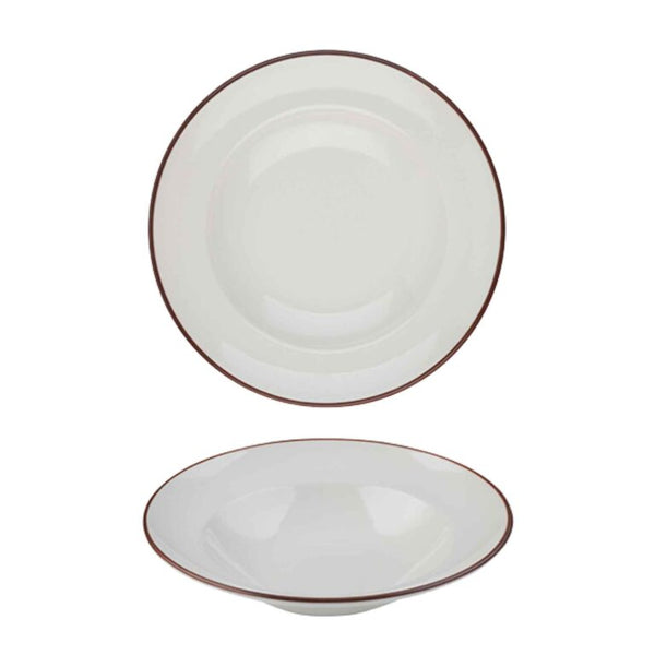 Modest Brown Pasta Plate 28cm / 11" - 560ml / 19 ¾oz - Pack of 6