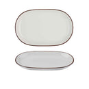 Modest Brown Oval Platter 28 x 18cm / 11" x 7" - Pack of 6