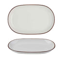 Modest Brown Oval Platter 33 x 21cm / 13" x 8 ¼" - Pack of 6