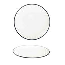 Modest Black Coupe Plate 25cm / 9 ¾" - Pack of 12