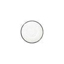 Modest Black Double Well Saucer 16cm / 6 ¼" - Pack of 12