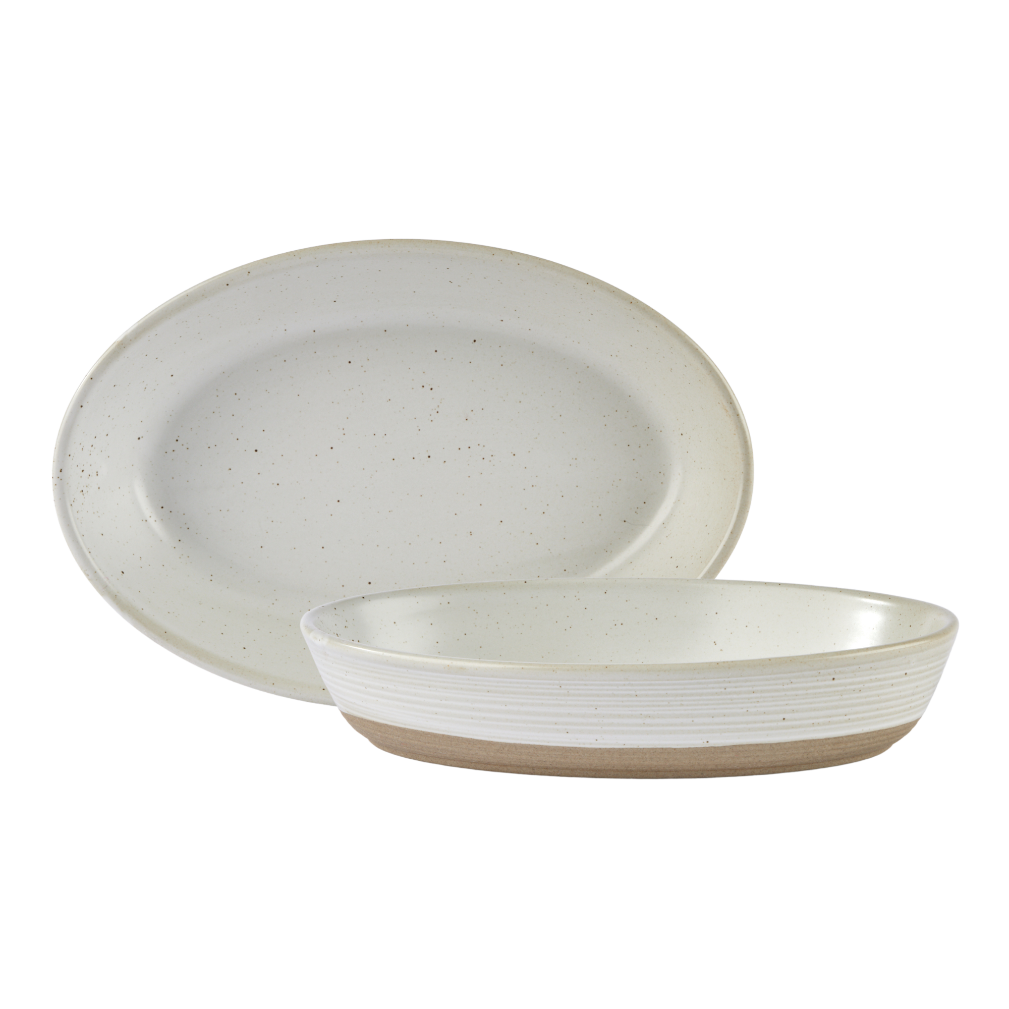 Rustico Dove Oval Dish - 21 x 14cm / 20.25