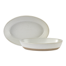 Rustico Dove Oval Dish - 21 x 14cm / 20.25" x 5.5" - Pack of 6