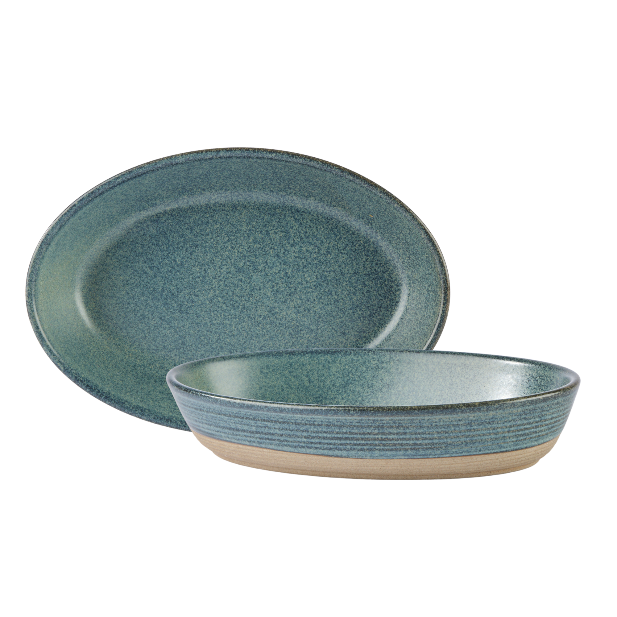 Rustico Jade Oval Dish - 21 x 14cm / 20.25