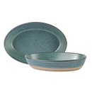 Rustico Jade Oval Dish - 21 x 14cm / 20.25" x 5.5" - Pack of 6