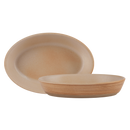 Rustico Taupe Oval Dish - 21 x 14cm / 20.25" x 5.5" - Pack of 6