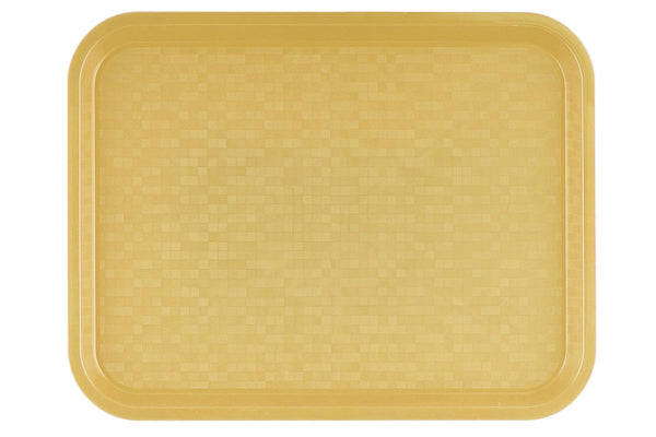 Kleines Serviertablett aus Polypropylen, Gelb – 35 x 27 cm