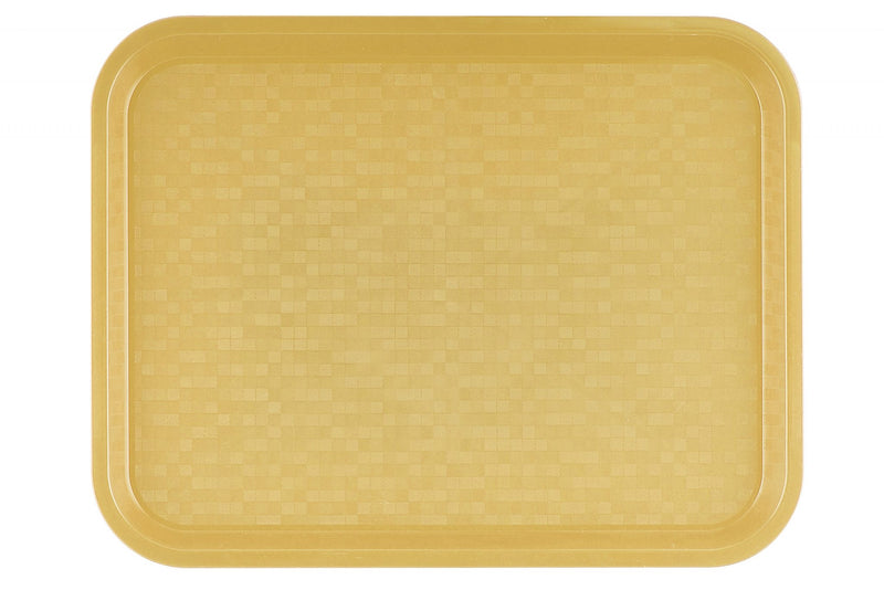 Small Polypropylene Serving Tray Yellow – 35x27cm