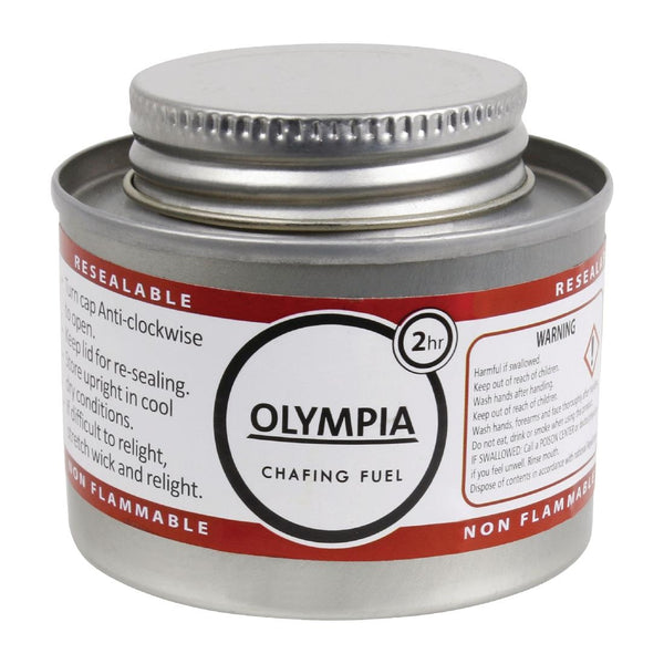 Olympia Liquid Chafing Fuel mit Docht, 2 Stunden, 12 Stück