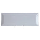 Klassische weiße rechteckige Melaminplatte 381 mm x 135 mm – 12er-Packung