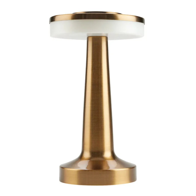 Zeitlose bronzene LED-Tischlampe 19,5 cm