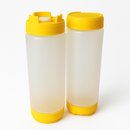 24oz Yellow Sauce Bottle - Silicone Anti Drip Tip (7826)