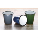 Olympia Emaille-Becher, Grau, 310 ml, 6 Stück