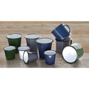 Olympia Emaille-Becher, Grau, 310 ml, 6 Stück