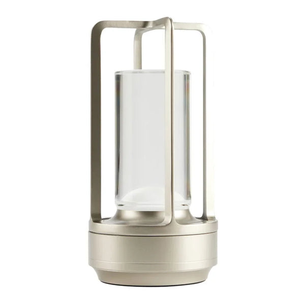 Industrielle LED-Tischlampe aus Stahl, 17,5 cm / 6 ¾″