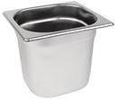 1/6 One Sixth Size Stainless Steel Gastronorm Container