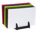 Colour Coded Chopping Board Set with Rack & Wall Chart 450x300x10mm (6 Pack)
