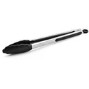12" Silicone Tongs Black (7839)