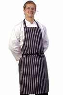 Butchers Stripe Blue Bib Apron