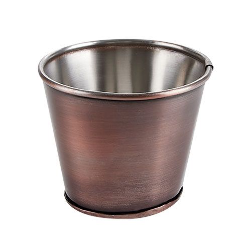 Copper Antique Sides Bucket 11cm