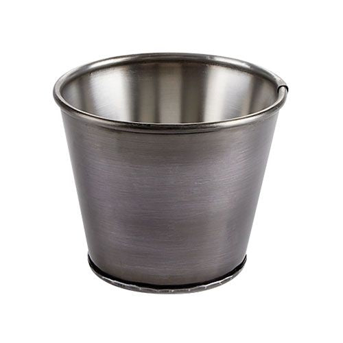 Silver Antique Sides Bucket 11cm