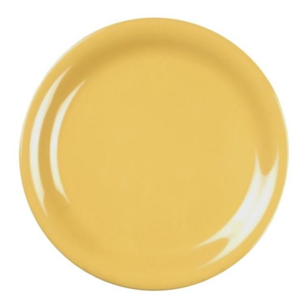 Narrow Rim Melamine Plate -12/Case - Kitchway.com