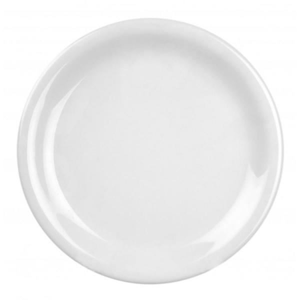 Narrow Rim Melamine Plate -12/Case - Kitchway.com