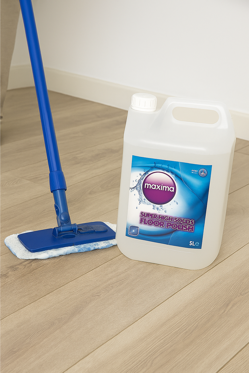 Maxima Floor Polish 5L – High Gloss Finish for Vinyl, Linoleum & Sealed Floors