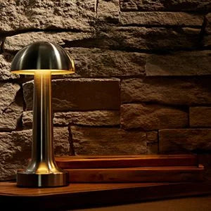 Dome Brassy LED Table Lamp 22cm / 8 ½″