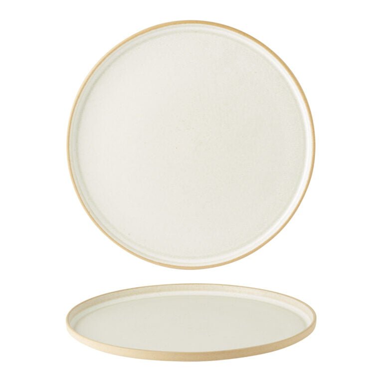 Rustico Oyster Walled Dessert Plates 21cm / 8 ¼″ - Pack of 6