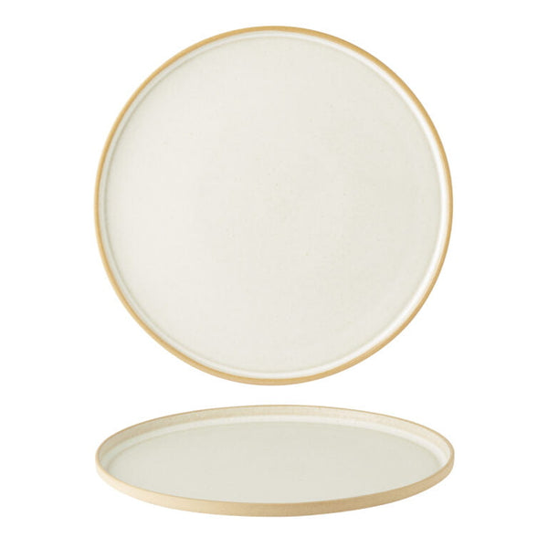 Rustico Oyster Walled Dinner Plates 26cm / 10 ″ - Pack of 6