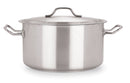 24cm Stainless Steel Stew Pan & Lid – 5.7 Litre Perfect for Professional Kitchens